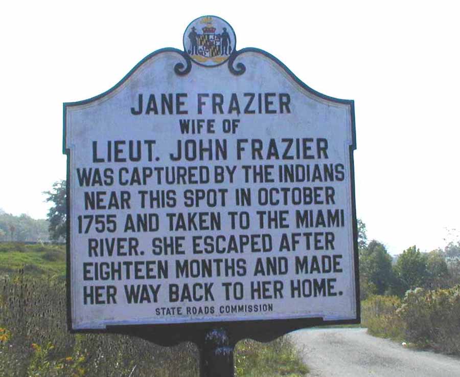 Jane Frazier Historical Marker