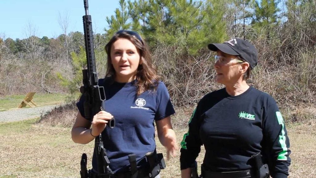 Lena Miculek (left) and Kay Clark-Miculek (right)