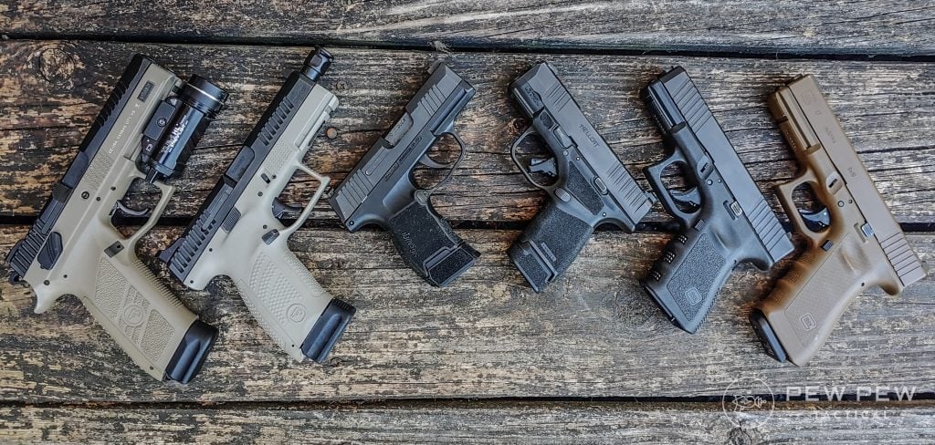 Full Size Mid Size Compact Handguns