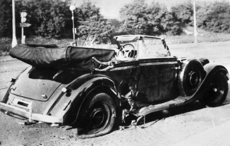 Heydrich's car after attack