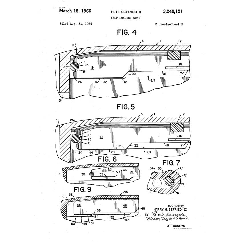 Ruger 10/22 Breechblock Decelerator patent diagram (American Rifleman)