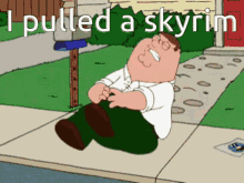 family guy hurt pulled a skyrim