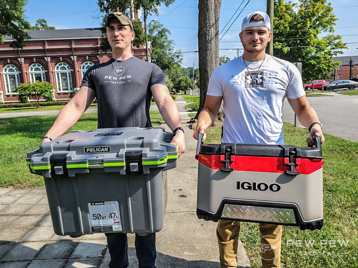 Yeti vs. Igloo vs. Pelican Cooler Battle [Handson] Pew Pew Tactical