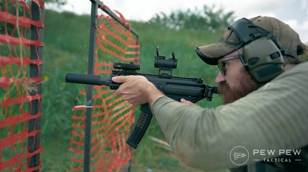 Sig Sauer MPX K Shooting Barrier