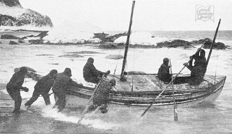 Launching James Caird