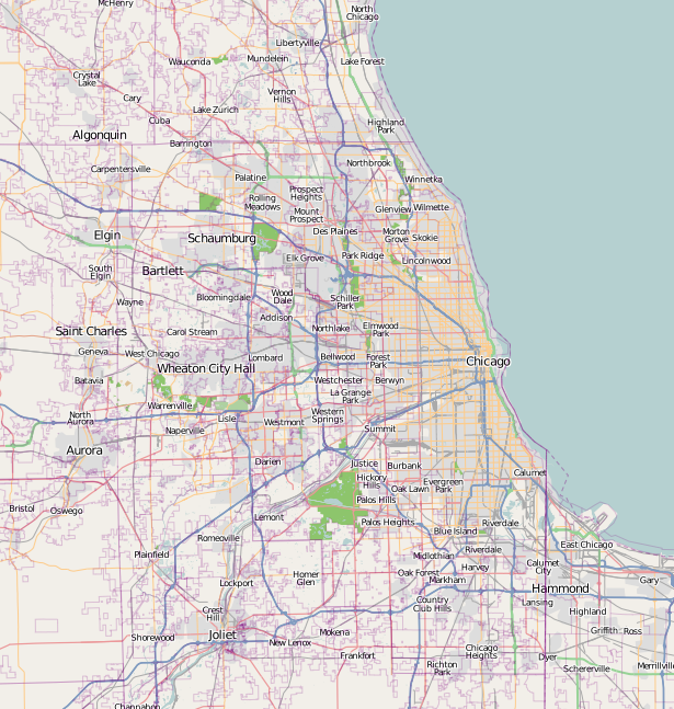 Location of Saint Valentines Day Masascre