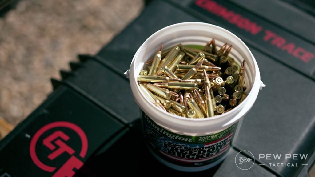 27.Remington Bucket of Ammo 556