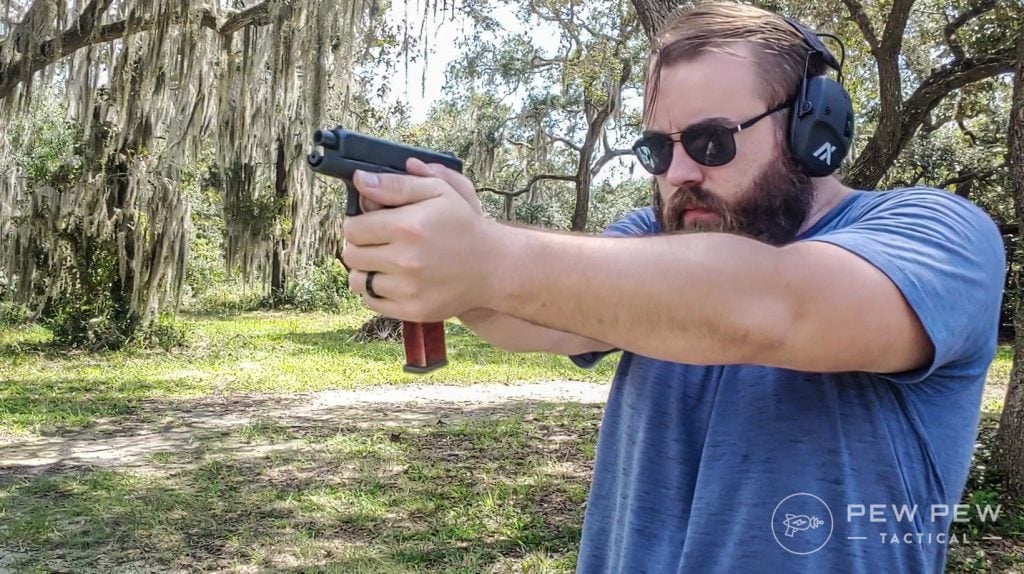 Shooting the Glock 43X with an ETS extended magazine