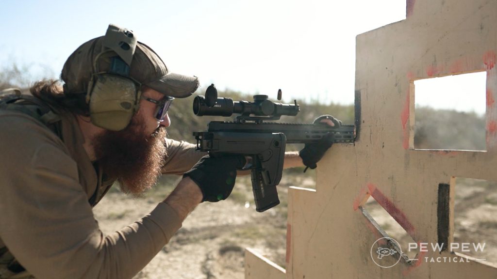Foxtrot Mike FM-15 Folded Stock Shooting