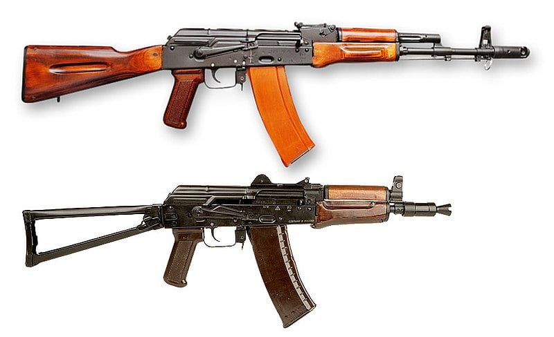 AK-74 and AKS-74U comparison