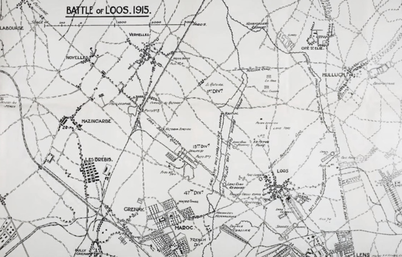 Battle of Loos Map