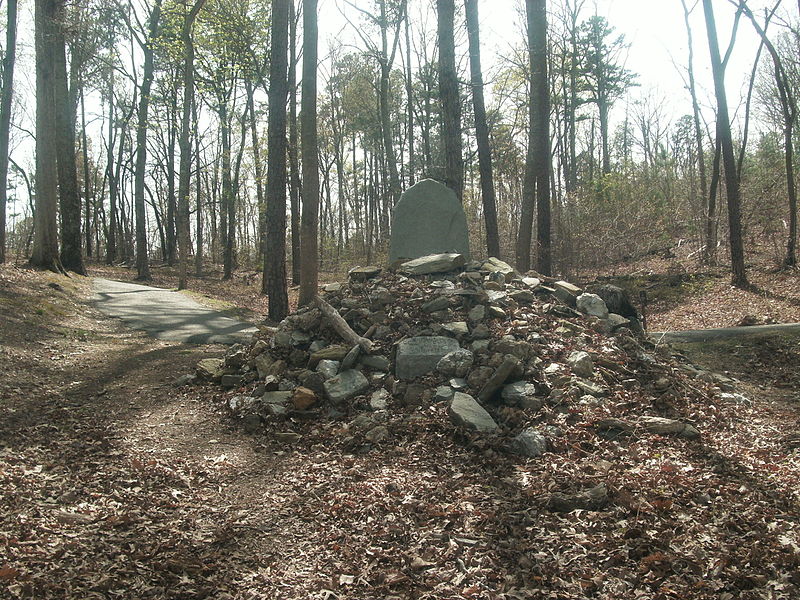 Cairn in honor of Patrick Ferguson at Kings Mountain National Military Park
