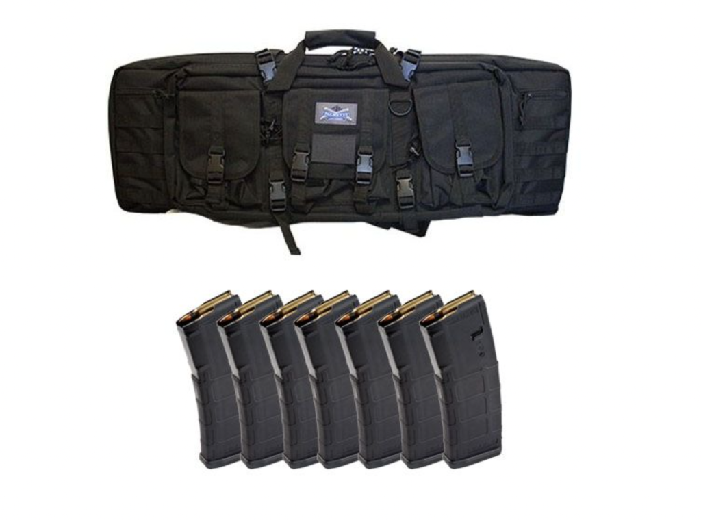 PSA 36" SINGLE GUN CASE & SEVEN (7) MAGPUL PMAG 30RD GEN2 5.56X45 MAGAZINES