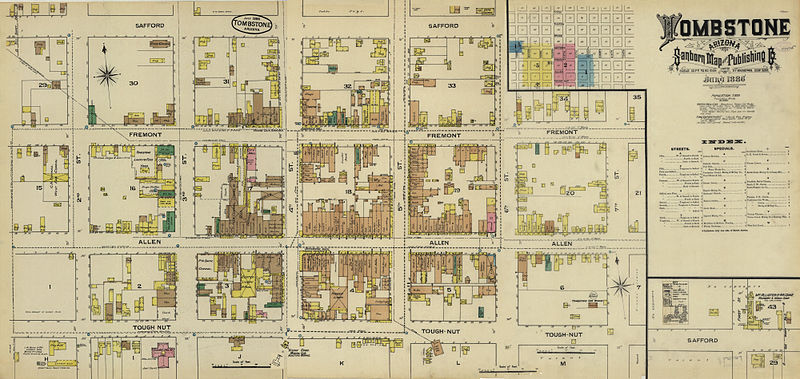 Tombstone map 1888