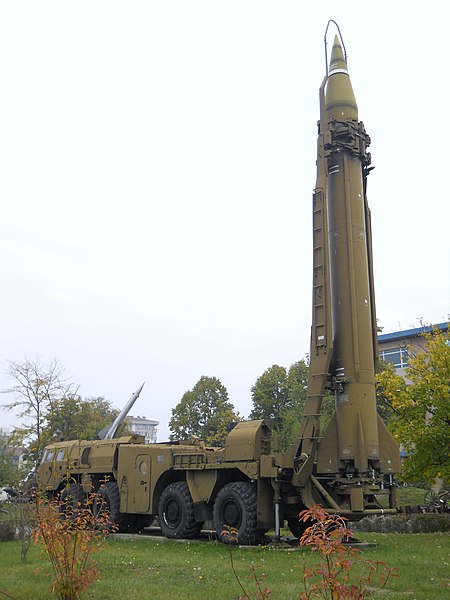 Scud Missile on a TEL Vehicle at the National Museum of Military History in Bulgaria