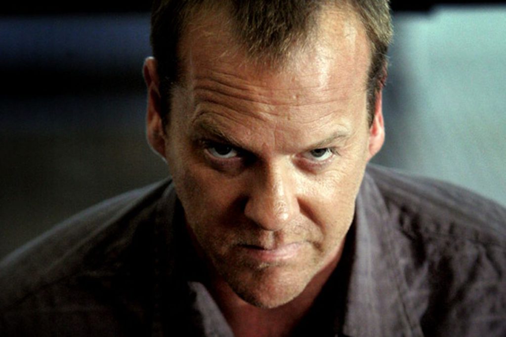 Kiefer Sutherland as Jack Bauer in "24"