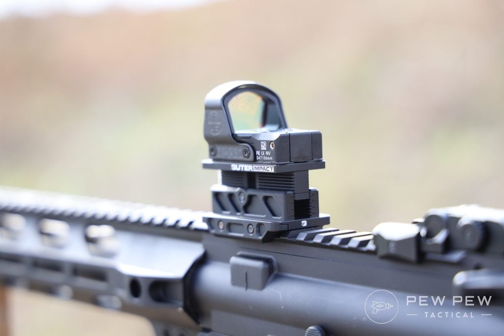 OuterImpact Adjustable Co Witness at range