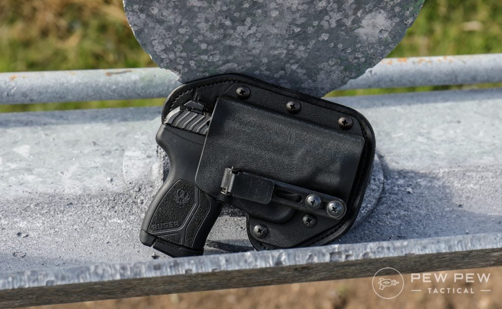 LCP Max in Hidden Hybrid Holster with Ulticlip