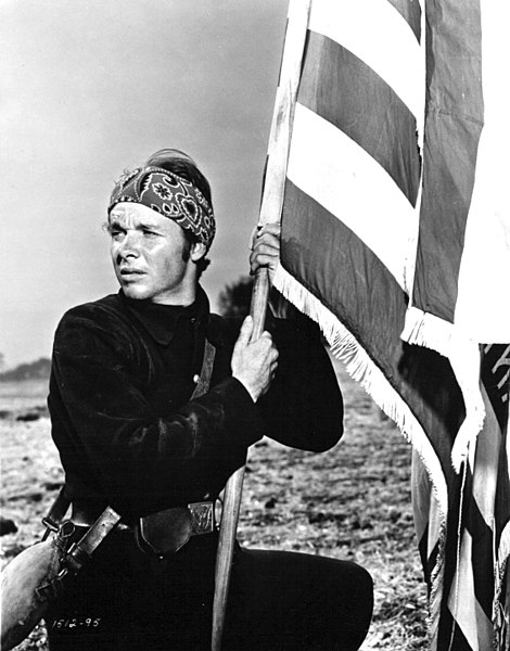 A publicity photo of Audie Murphy for 1953's Red Badge of Courage