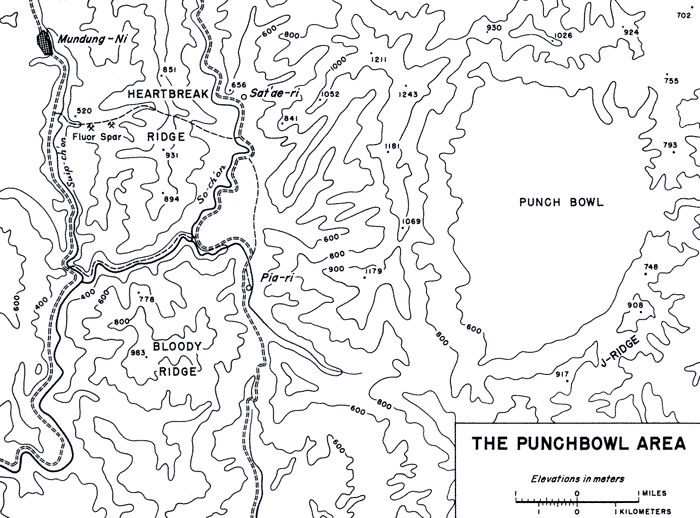 Heartbreak Ridge, Bloody Ridge, and the Punchbowl