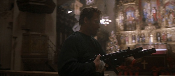 Jericho loading his M203 in End of Days