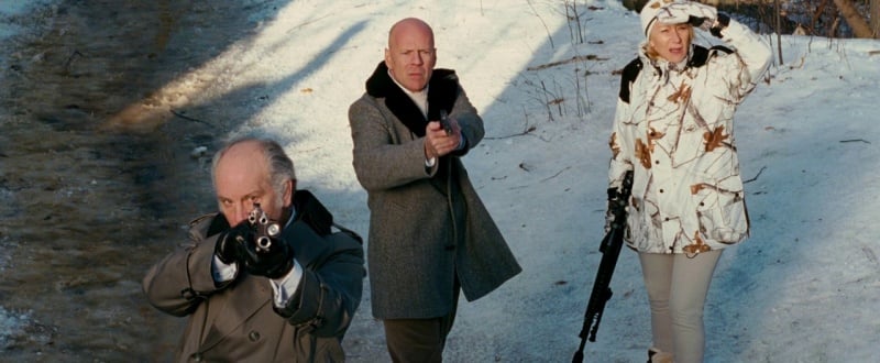 Boggs aiming his Smith & Wesson 629 in Red