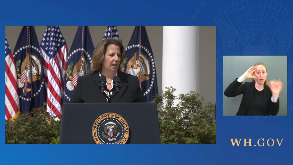 Deputy AG Lisa Monaco Rose Garden Address April 2022