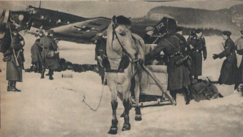 Germans on a frozen lake in Norway