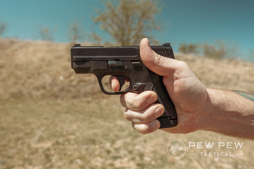 M&P Shield 9 Plus one hand