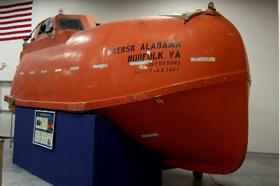 The Maersk Alabama's lifeboat