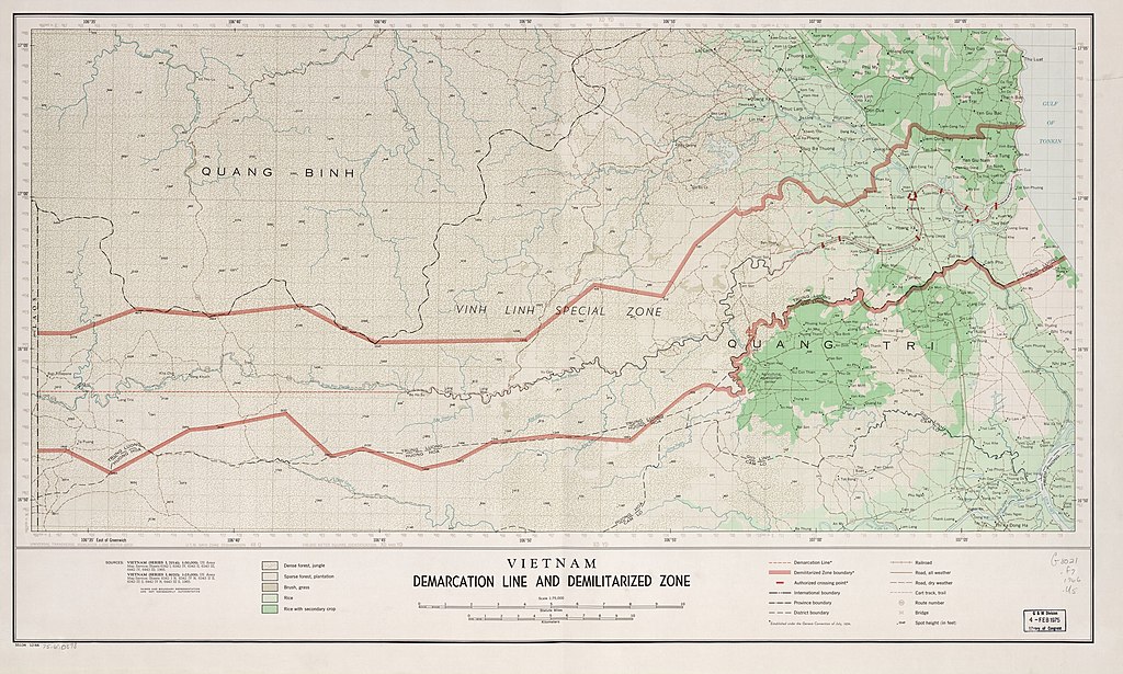 1966 Map of the DMZ