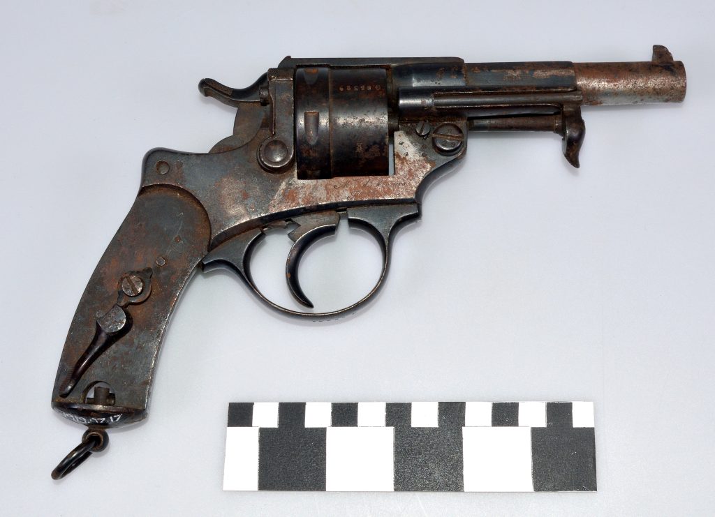 A significantly more worn Model 1873 Chamelot-Delvigne