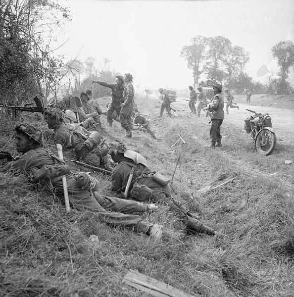 Welsh soldiers fighting in Operation Goodwood