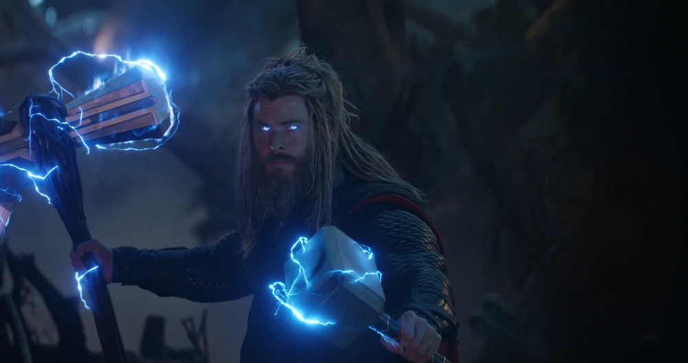 Thor with Stormbreaker and Mjolnir