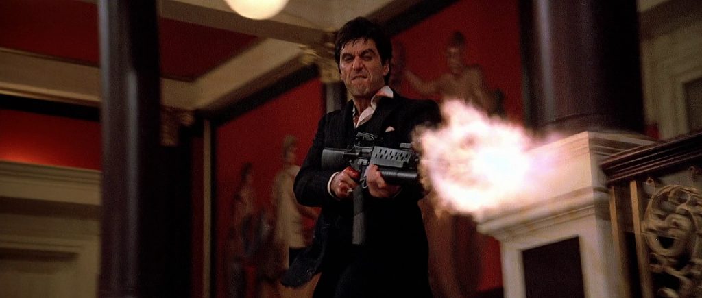 Tony firing the M16A1 in Scarface 2