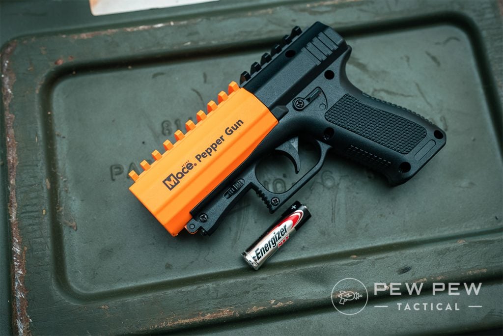 Mace Pepper Gun 2.0 Size