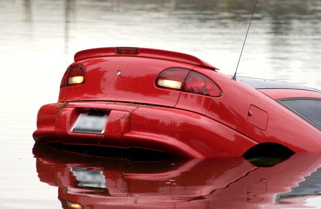 Sinking car