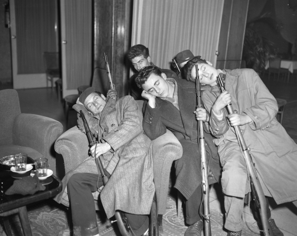 Sleeping Hungarian Resistance members