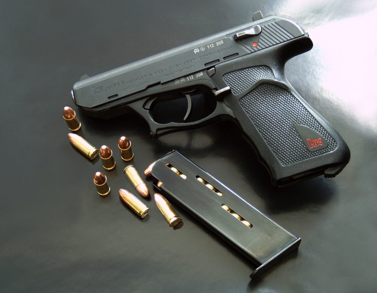 Heckler And Koch HK P9S Target Grip – Graphite Black Plastic, Excellent Condition
