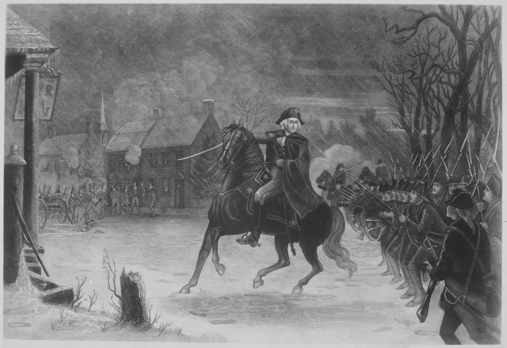 Washington at the Battle of Trenton