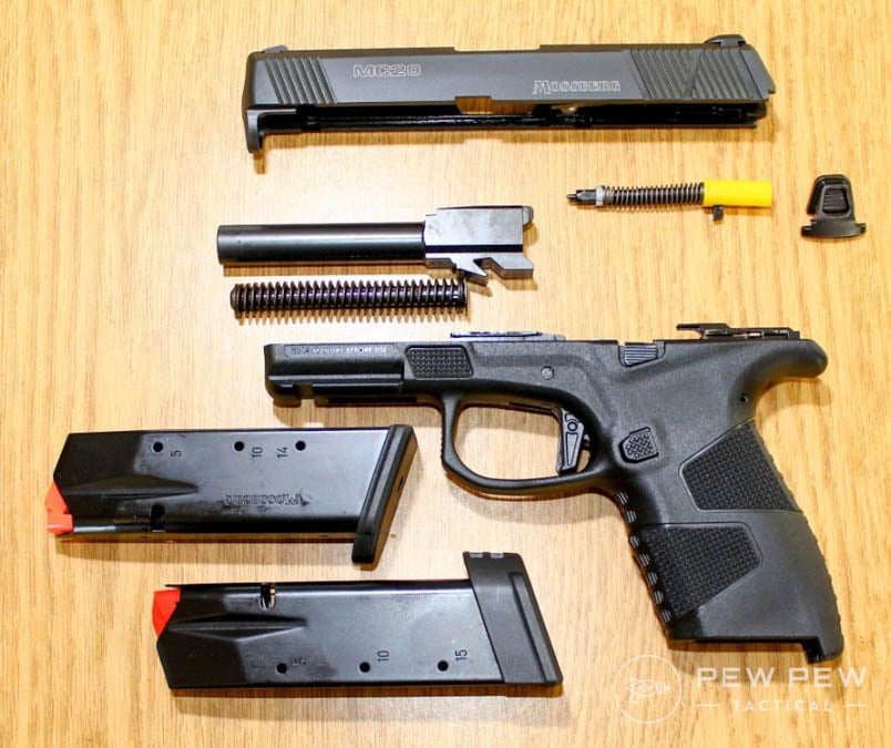 Mossberg MC2c disassembled