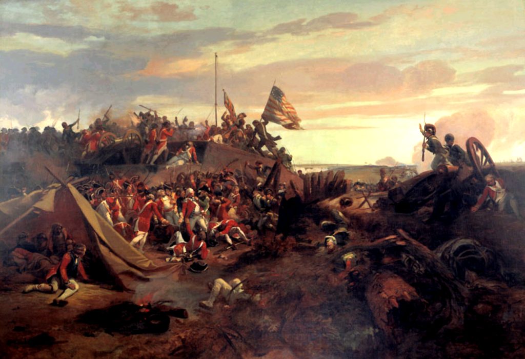 American storming of redoubt #10 during the Siege of Yorktown Eugène Lami