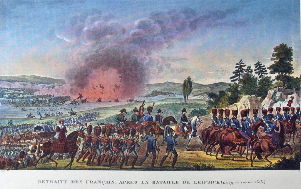 The Battle of Leipzig by Carle Vernet and Jacques François Swebach