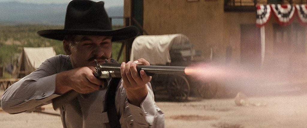 Earp shoots the Howitzer at the OK Corral