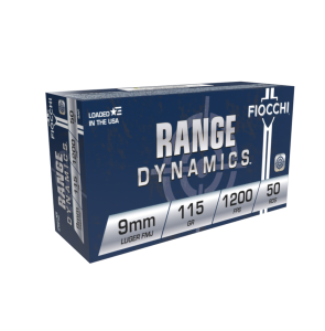 Fiocchi Range Dynamics 115gr 9mm FMJ Ammo, 50rds – $11.99 image