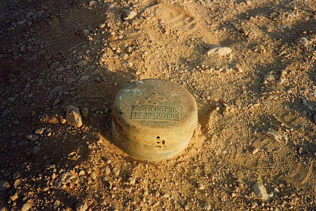 Land mine near Bir Hacheim 1990