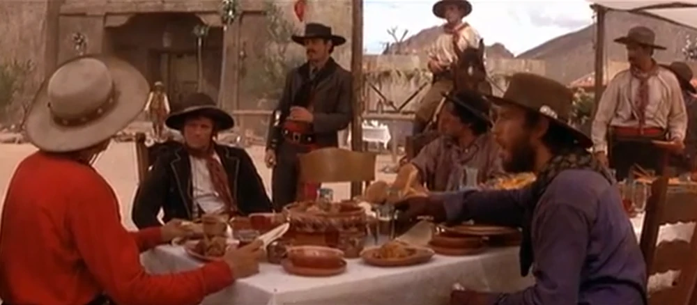 The Cowboys in the wedding crashing scene