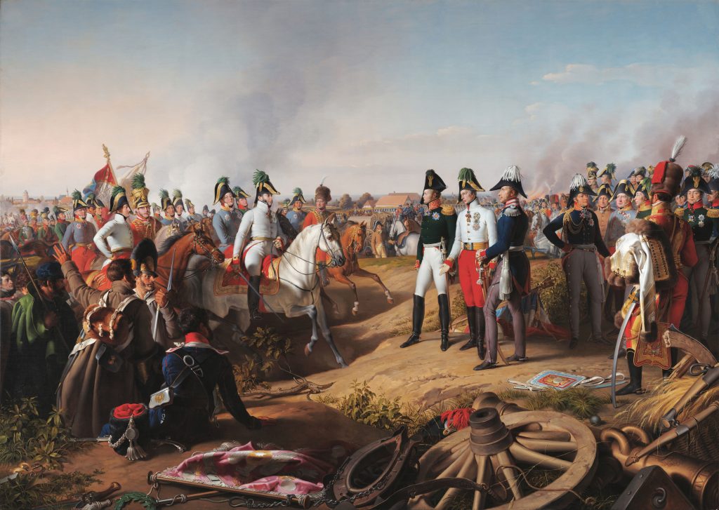 Victory declaration after the battle of Leipzig, 1813 by Johann Peter Krafft