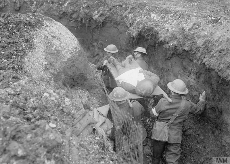 Trench aid during World War I