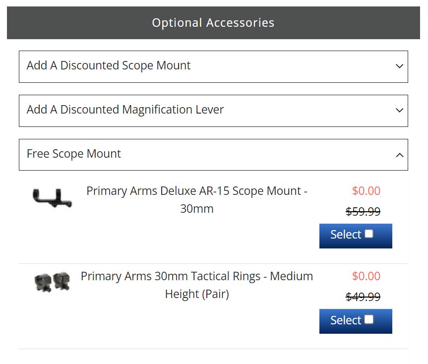 Free Primary Arms Mount